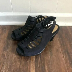 Croft & Barrow Heels | Black Heels | Black Open Toe Heels | Strappy Heels